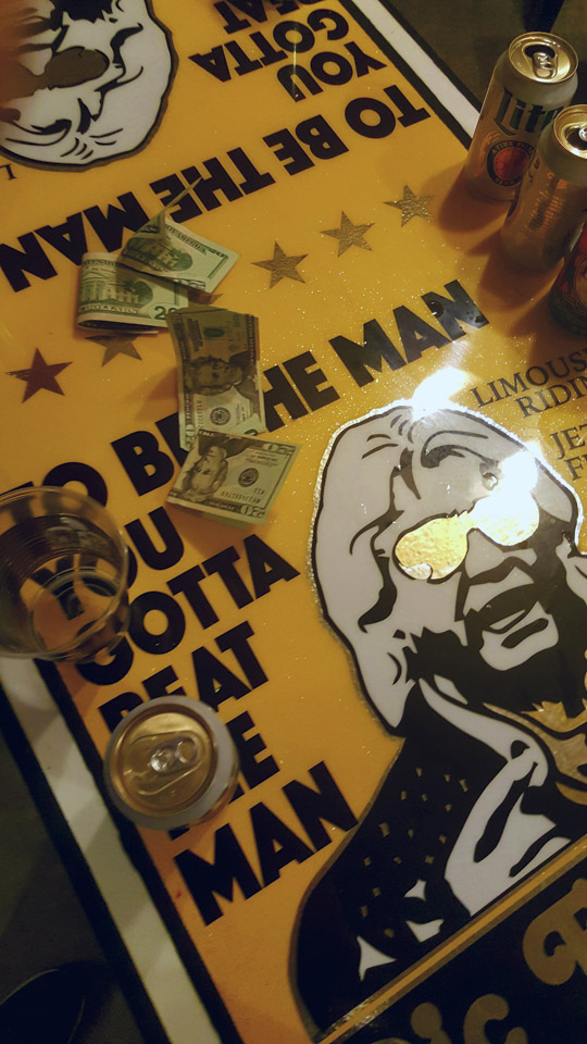 Ric Flair Beer Pong Table